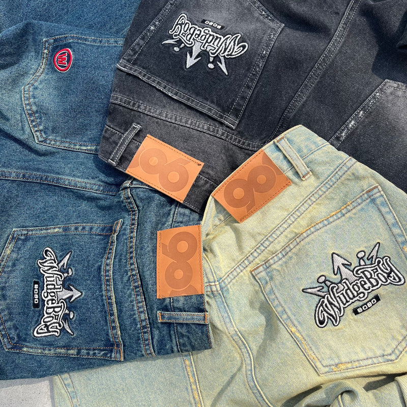 9090 x WUDGE BOY DAMAGE DENIM PANTS – YZ