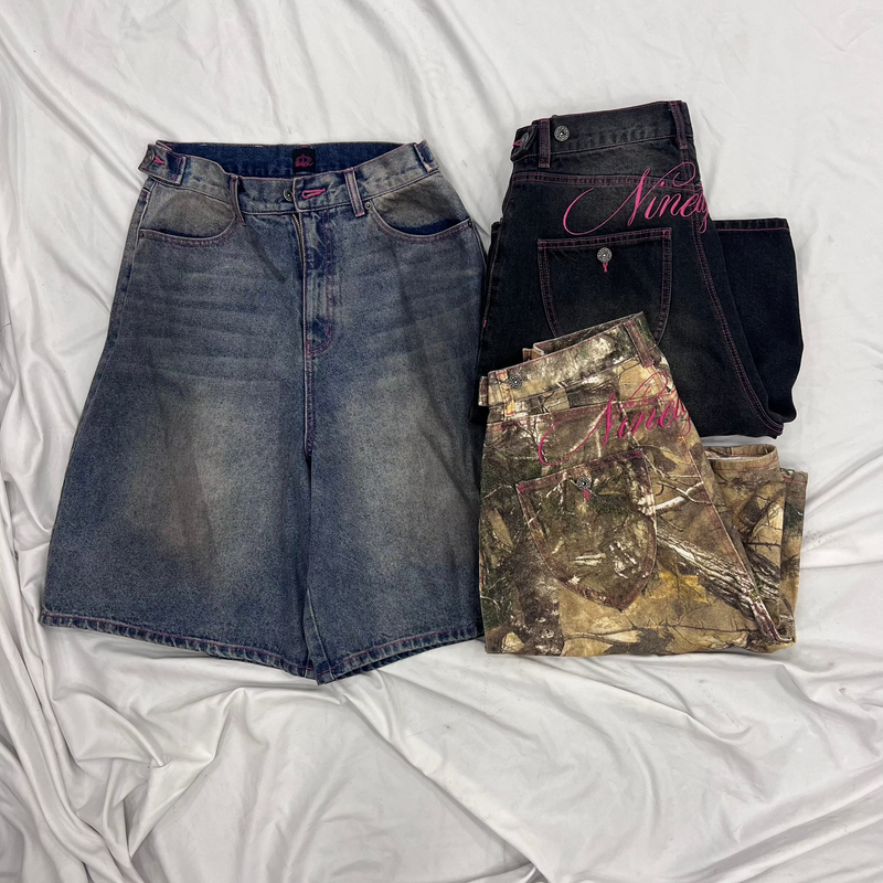 Ninety Girl Logo Buggy Jorts – YZ