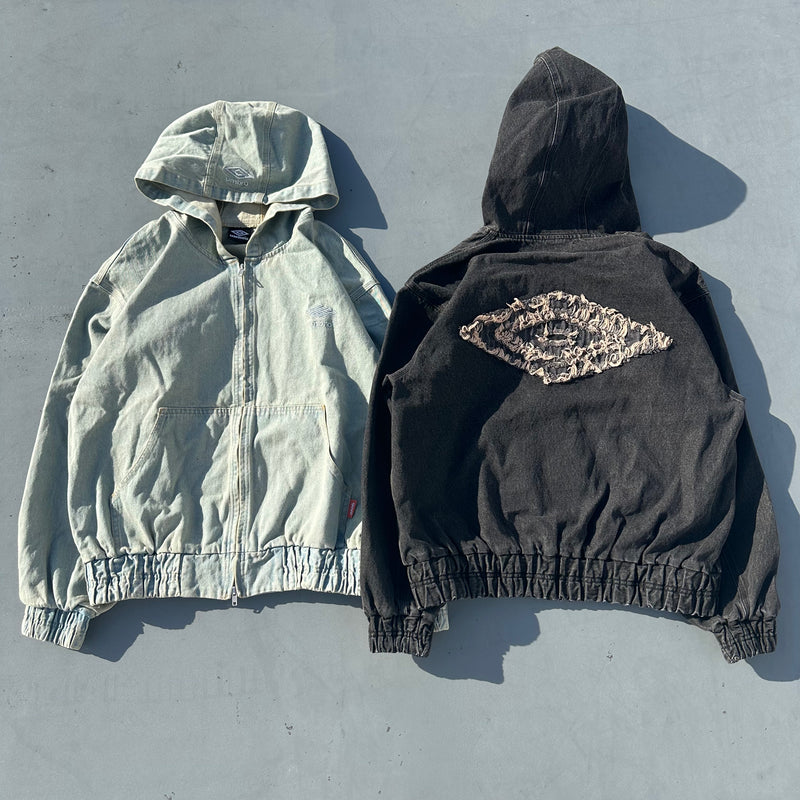 9090 × umbro Denim Zip Hoodie – YZ