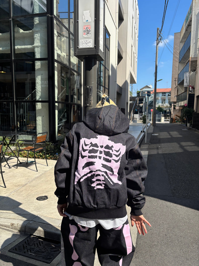 Bone Rigid Denim Zip Hoodie – YZ