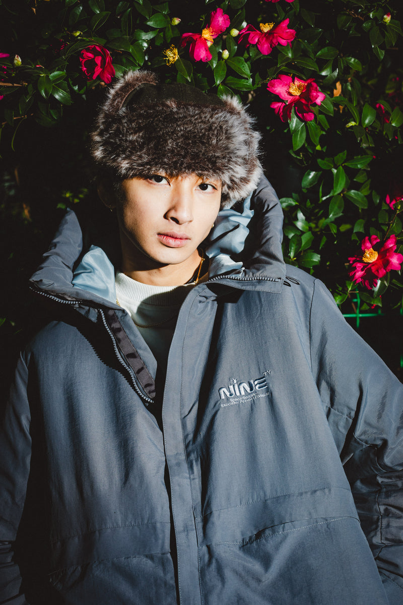 Space Logo Hooded Down Jacket – YZ
