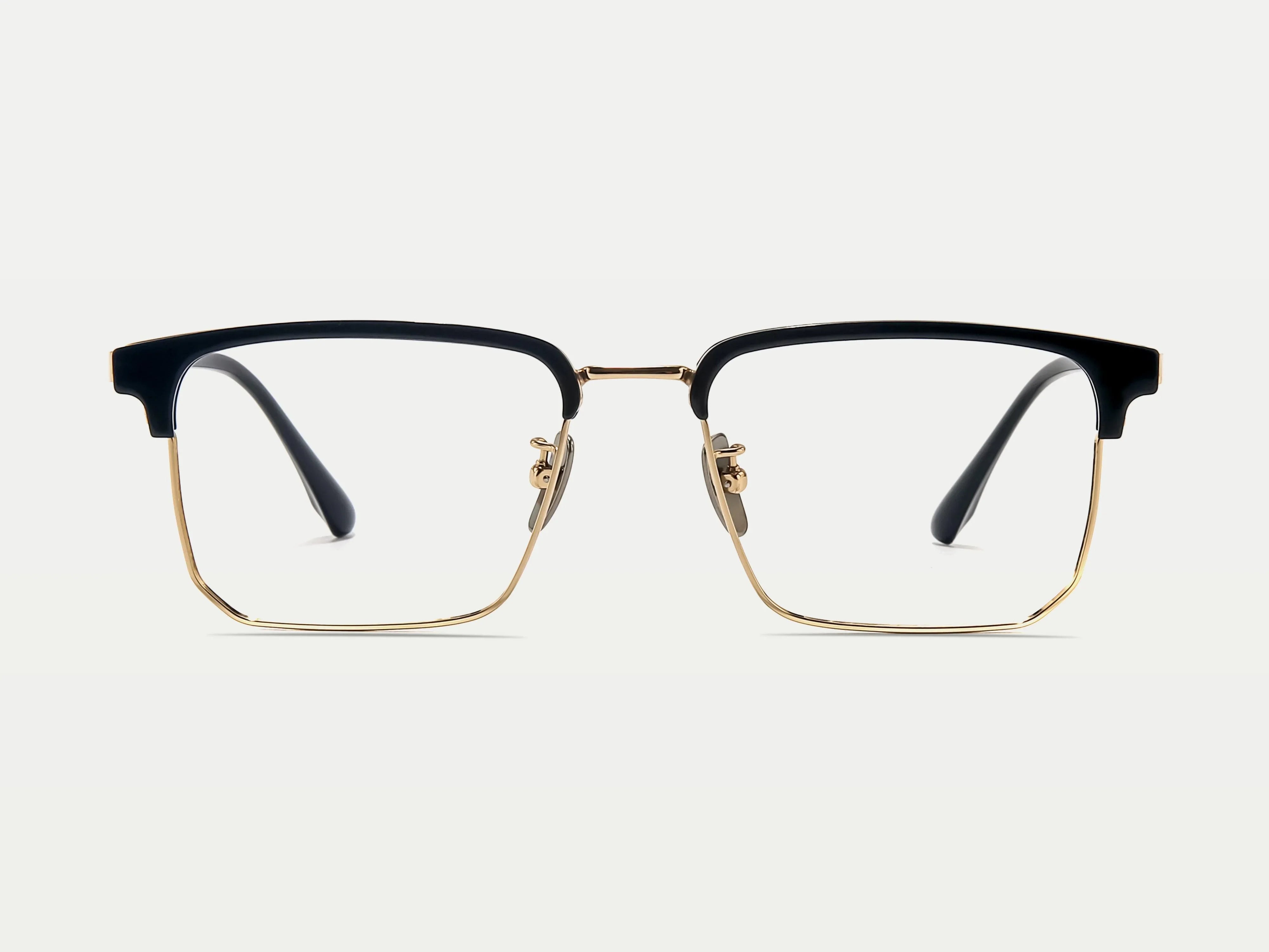 ZanyLen Men's Business Browline Rectangle Acetate Eyeglasses Felix