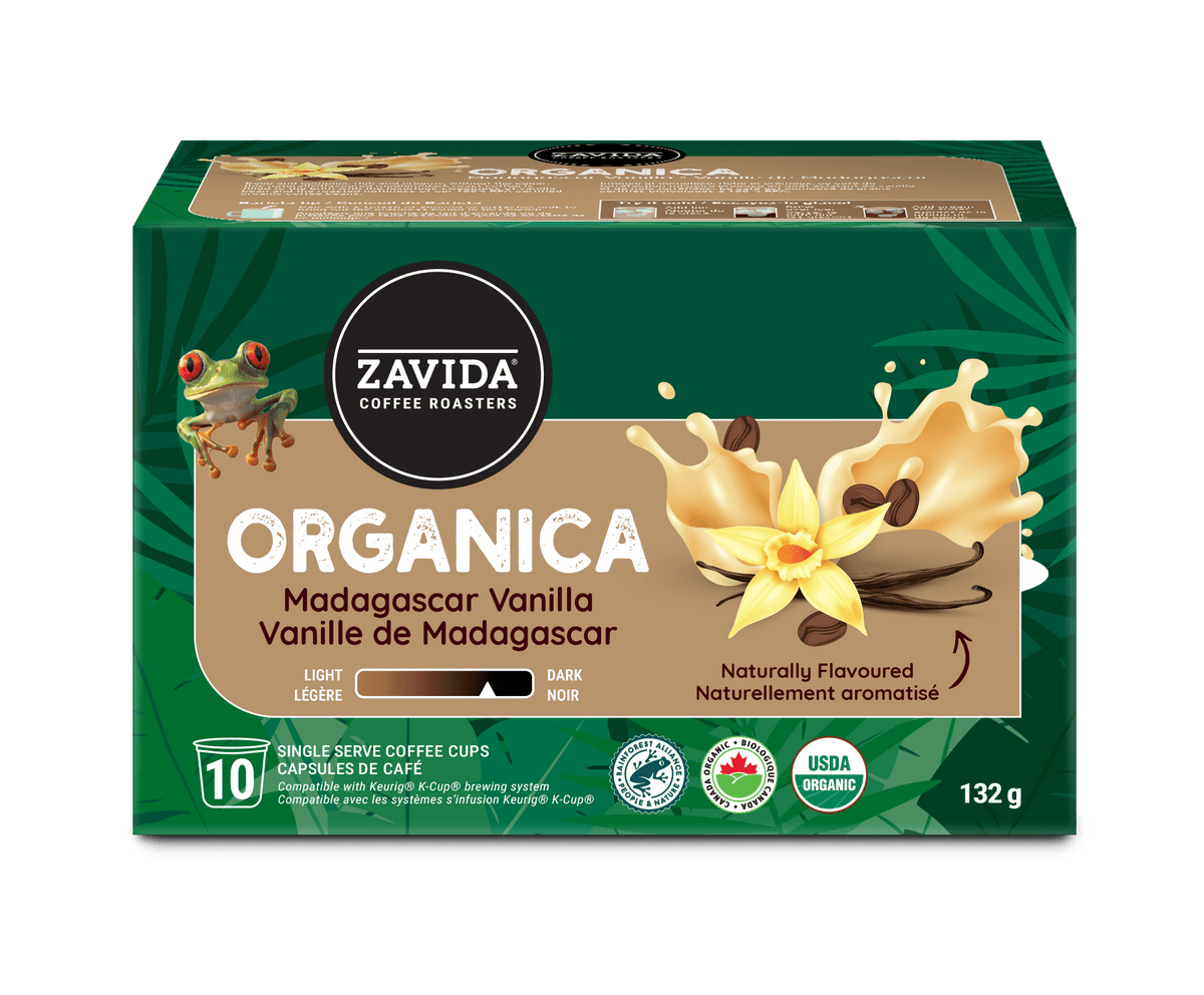 Organica Madagascar Vanilla K-Cup® Compatible - 10 Pods - Zavida