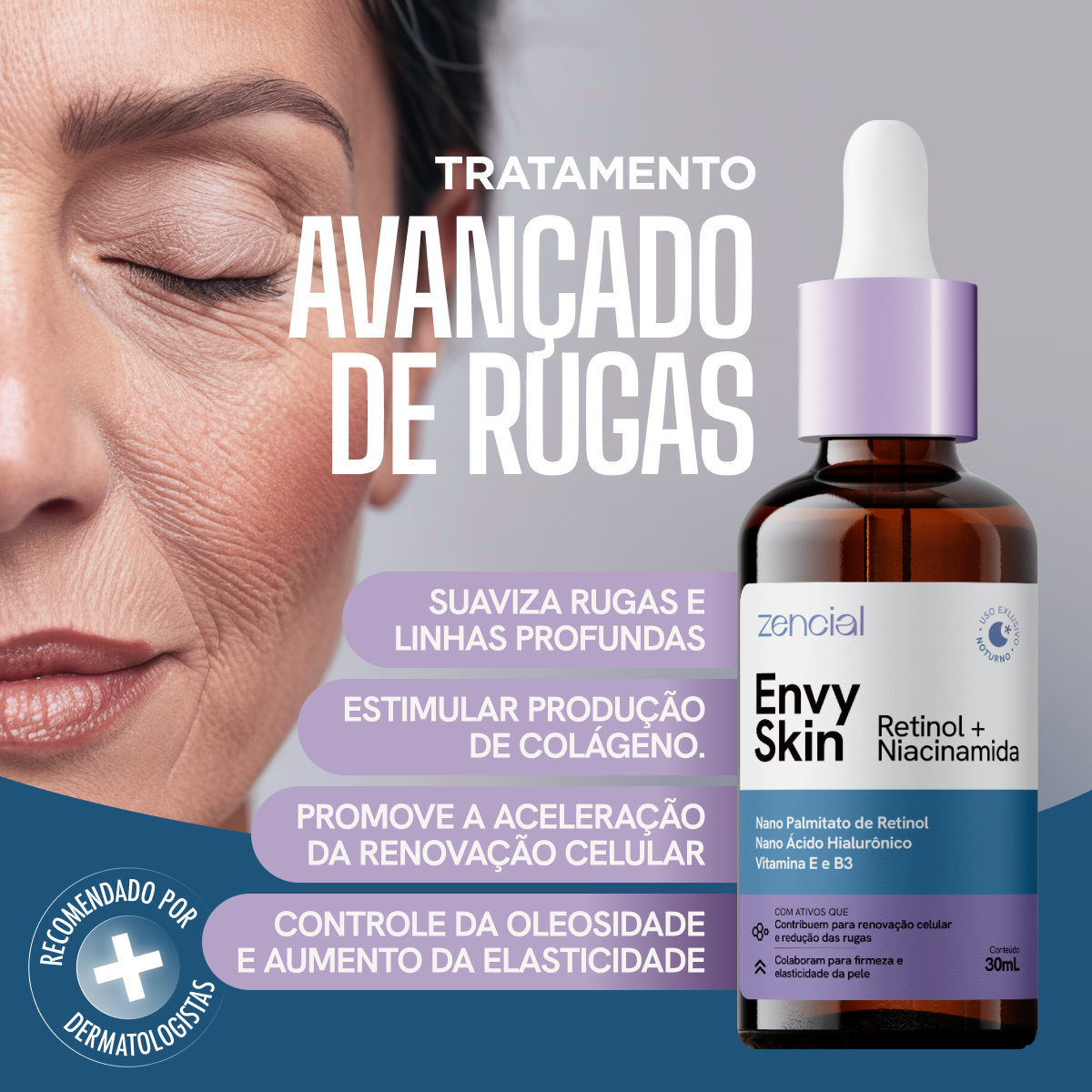 Sérum Anti-Envelhecimento Envy Skin Nano Retinol + Niacinamida