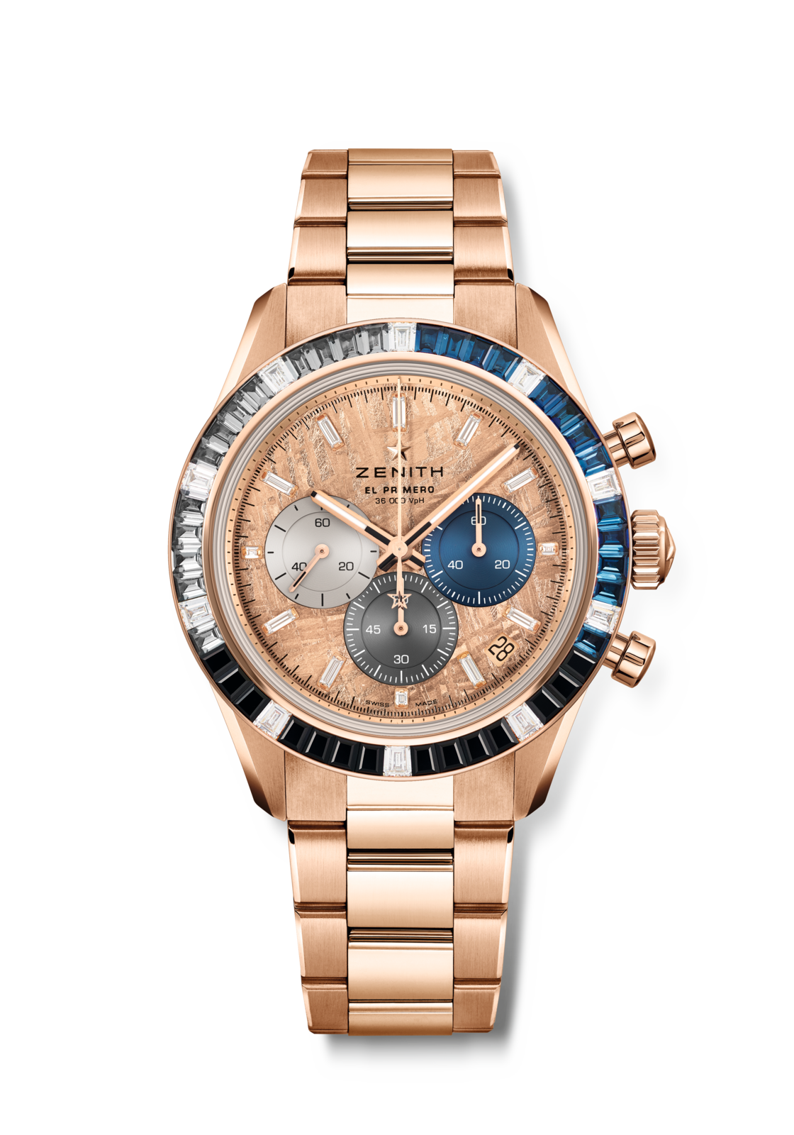 ZENITH クロノマスター スポーツ レインボー - 41.00mm, 18K ホワイト