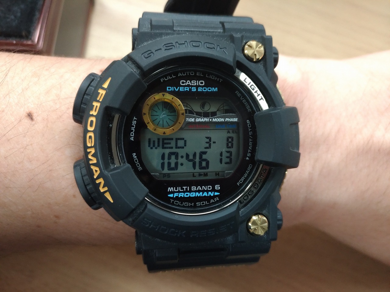 レビュー】電波ソーラー黒金蛙 カシオ G-SHOCK フロッグマン GWF-1000G