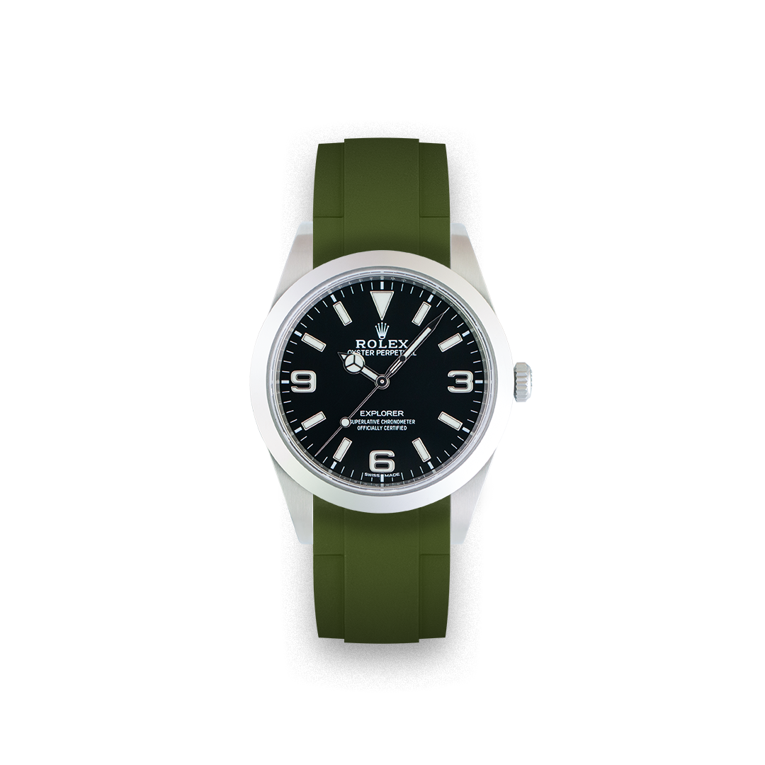 Rubber Strap for Rolex Explorer 1 39mm (6 digits) - ZEALANDE