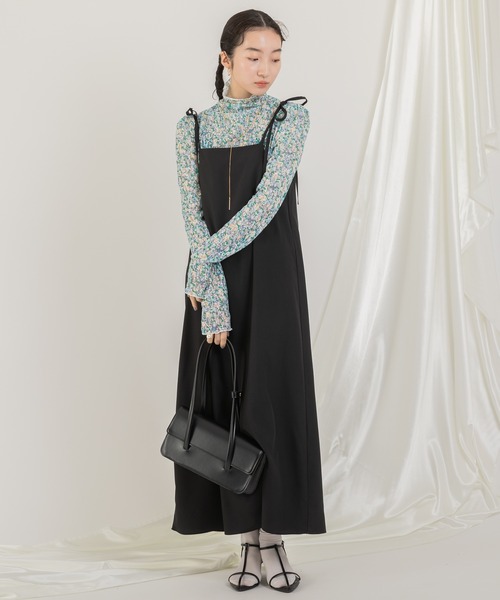 ワンピース ショルダー紐リボンロングワンピース : ZOZOTOWN Yahoo!店