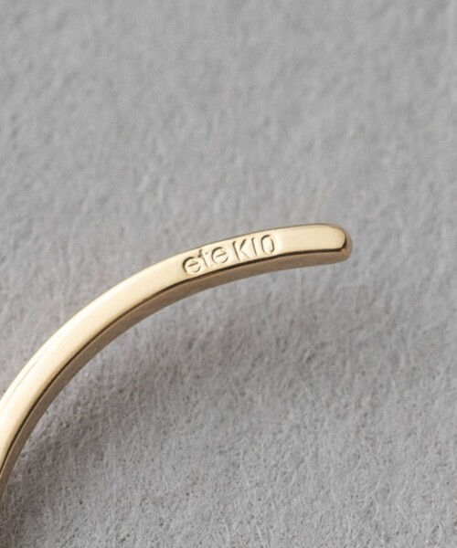 ete（エテ） ピアス 「ONLINE Limited」 K10YG フープピアス S