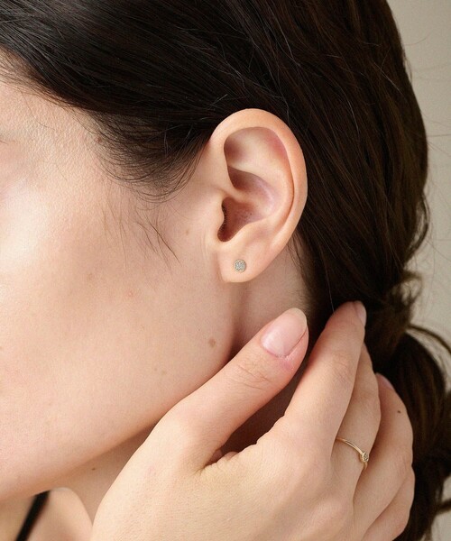 ete（エテ） ピアス K10YG ブリリアント ブラウンダイヤモンド ピアス