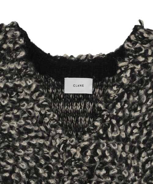 CLANE（クラネ） カーディガン 「CLANE/クラネ」MIX LOOP MOHAIR KNIT