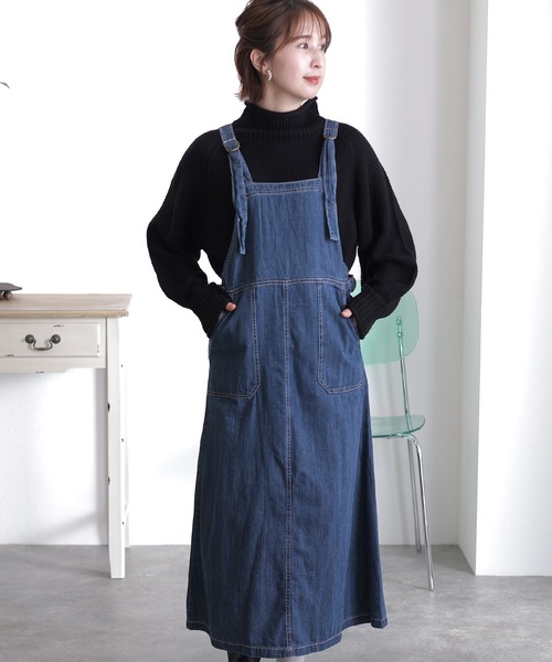 ElegChic スカート デニムサロペットスカート : ZOZOTOWN Yahoo!店
