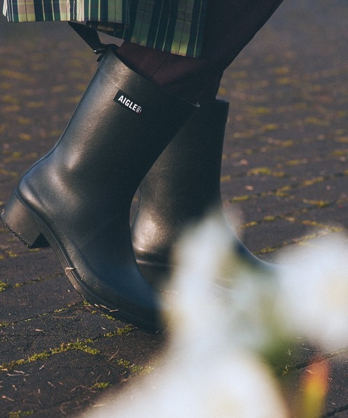 AIGLE（エーグル） ブーツ 防水 撥水 ミリカ ボッティロン ヒール付き