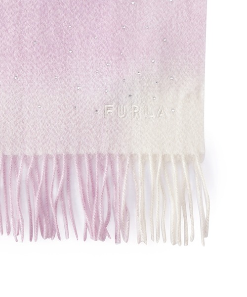 FURLA（フルラ） マフラー ストール カシミヤ100% ”ラインストーン付き