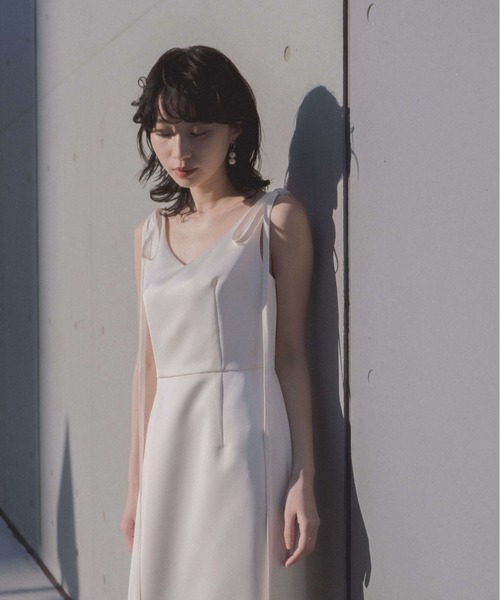 kaene（カエン） ドレス サテンリボンドレス「white collection
