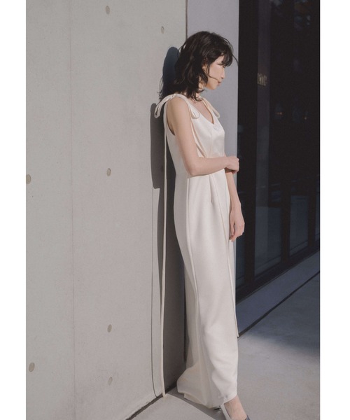 kaene（カエン） ドレス サテンリボンドレス「white collection