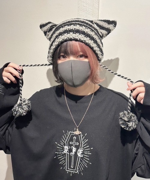 NOVESSEL ニット帽 ニットキャップ A'GEM/9 × .kom「NOVESSEL/ノベセル