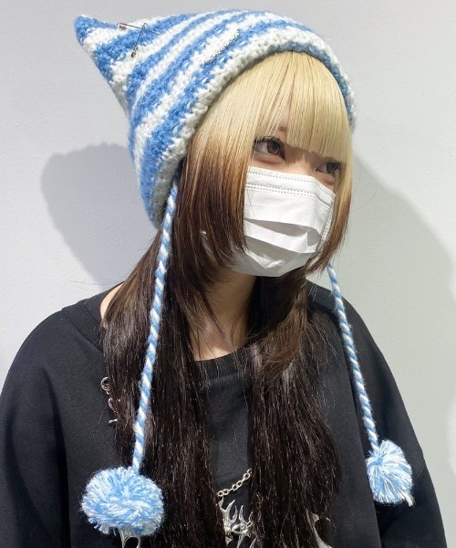 NOVESSEL ニット帽 ニットキャップ A'GEM/9 × .kom「NOVESSEL/ノベセル