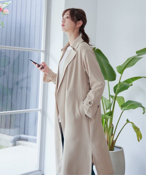 ikka（イッカ） トレンチコート コート 花粉リリースゆるトレンチ