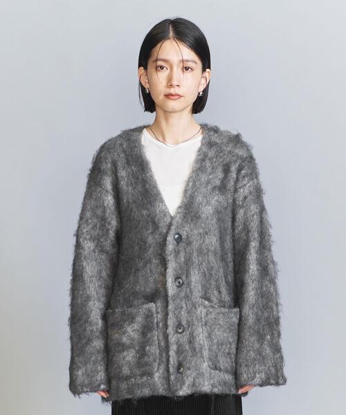 BEAUTY＆YOUTH UNITED ARROWS カーディガン シャギーニット Vネック