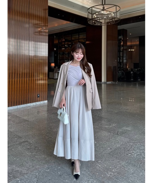 Her lip to ワンピース Gathered Bicolor Dress : ZOZOTOWN Yahoo!店