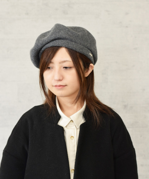 Piece de Lucile（ピエスドリュシル） 帽子 ベレー帽 Thin カシミヤ