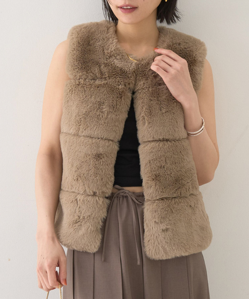 Rouge vif（ルージュ ヴィフ） ベスト ジレ エコファージレ レディース