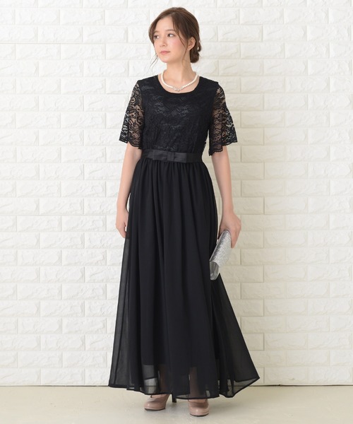 Lace Ladies（レースレディース） ドレス ウエストリボンロング