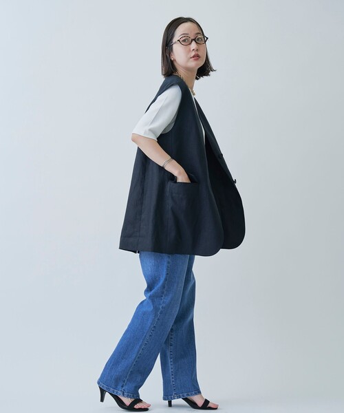 RONEL ベスト ジレ 「大草直子さんコラボ」AMARC(アマーク