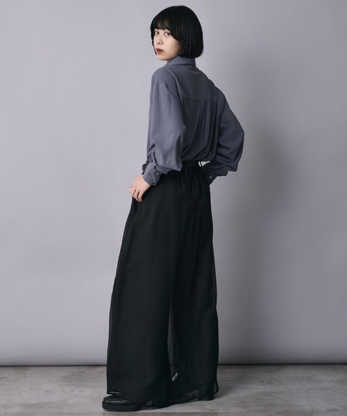 Ellno Loset（エルノロゼット） パンツ シアーレイヤードパンツ メンズ