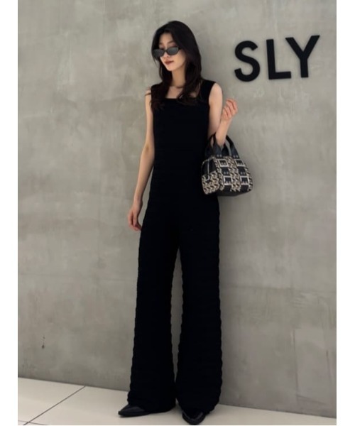 THROW by SLY オールインワン SQUARE NECK JUMPSUITS スクエアネック