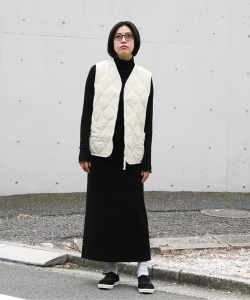 TAION（タイオン） ダウンベスト ベスト MILITARY W-ZIP V NECK DOWN