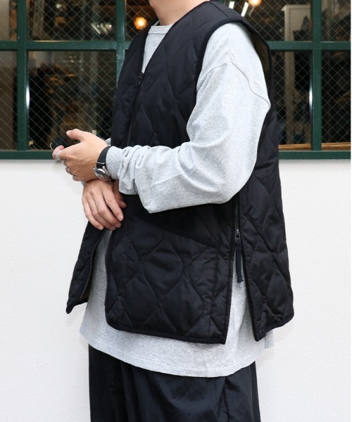 TAION（タイオン） ダウンベスト ベスト MILITARY W-ZIP V NECK DOWN