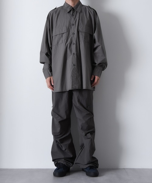 CALIFORNIA OUTFITTERS シャツ 2-7B40 オーバーサイズ ミリタリー