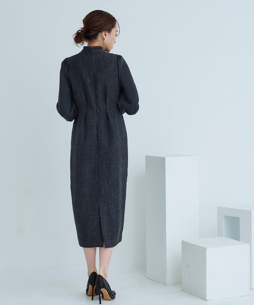 RUIRUE BOUTIQUE（ルイルエブティック） ワンピース ミックスツイード