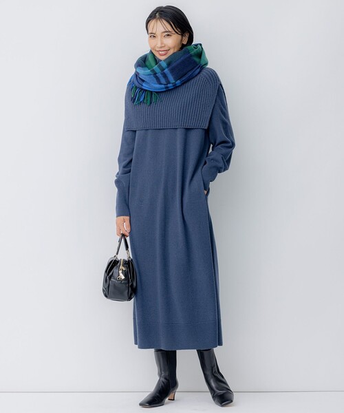 23区（ニジュウサンク） ストール マフラー カシミヤ チェック柄