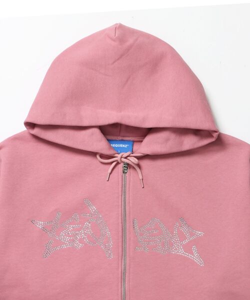 SEQUENZE パーカー 「SEQUENZ（シークエンズ）」RHINE STONE ZIP P/K
