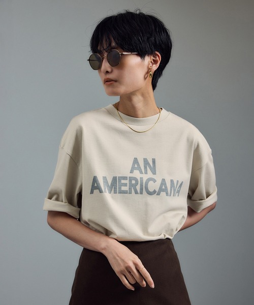AMERICANA（アメリカーナ） tシャツ for SALON」別注ロゴTシャツ
