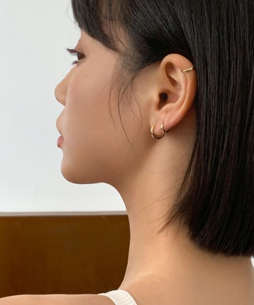 ARCHIVER ピアス 「Bz」シンプルリングミニフープピアス/ペア(RZ