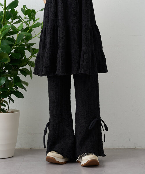 w closet（ダブルクローゼット） パンツ 「パンツ2サイズ展開」しぼ