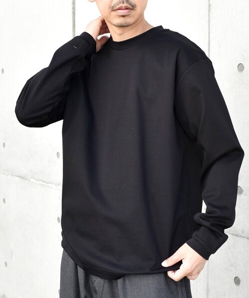 SHIPS any tシャツ any: スムースコットン クルーネック Tシャツ (ロン