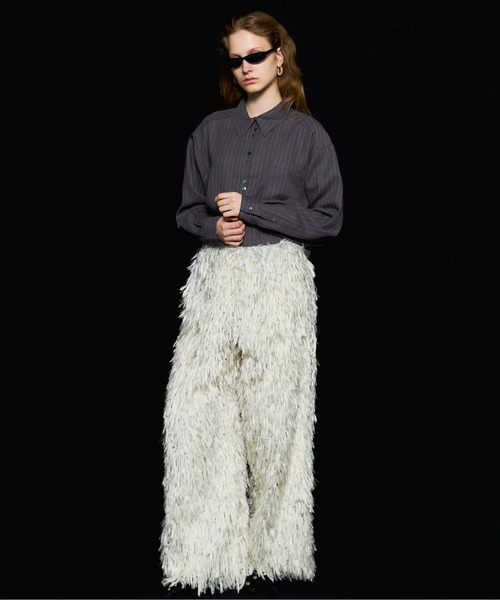 MAISON SPECIAL（メゾンスペシャル） パンツ Feather Pants/フェザー