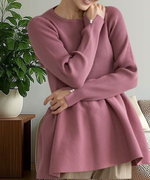 Sono（ソーノ） ニット セーター 「SONO/ソーノ」3Dフレア ニットプル