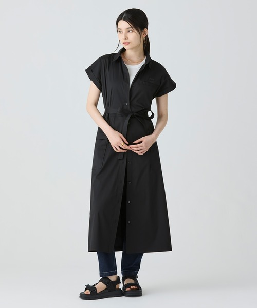 LACOSTE（ラコステ） シャツワンピース キモノスリーブシャツドレス