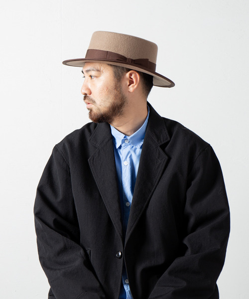 RACAL（ラカル） 帽子 ハット Wool Boater Hat / ウールボーターハット
