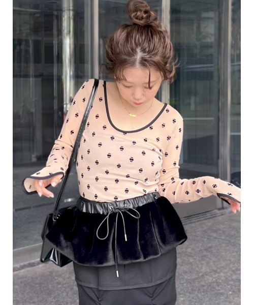 SORIN（ソリン） tシャツ SWAN LAKE U-NECK TOP/スワンレイク Uネック
