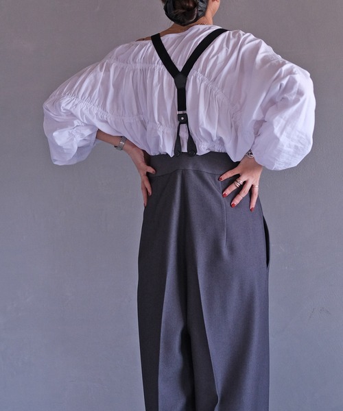 AKTE（アクテ） パンツ ストラップワイドパンツ レディース : ZOZOTOWN