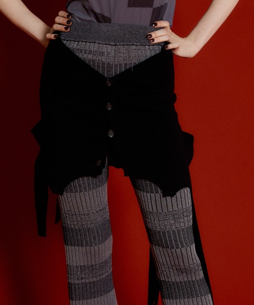 MAISON SPECIAL（メゾンスペシャル） パンツ Cardigan Layered Knit