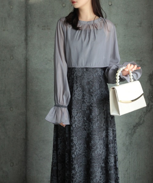 DRESS+（ドレスプラス） ドレス ブラウス ノースリーブワンピース 結婚