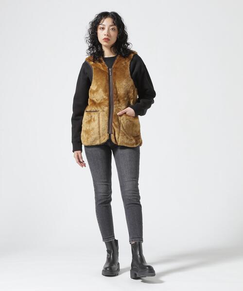 Barbour（バブアー） ベスト ジレ FUR LINER SL MLI0035 フロント